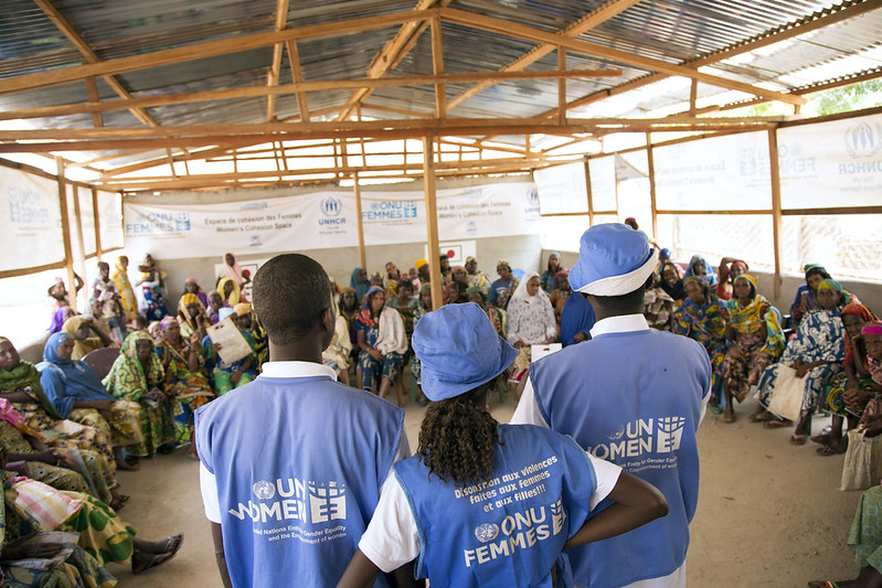 UN Women at work in a small village; Source: UN Women/Ryan Brown